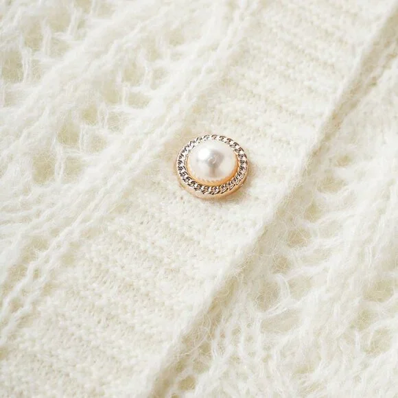 Apricot Elegant Women's Sweater - Picture 9 of 10